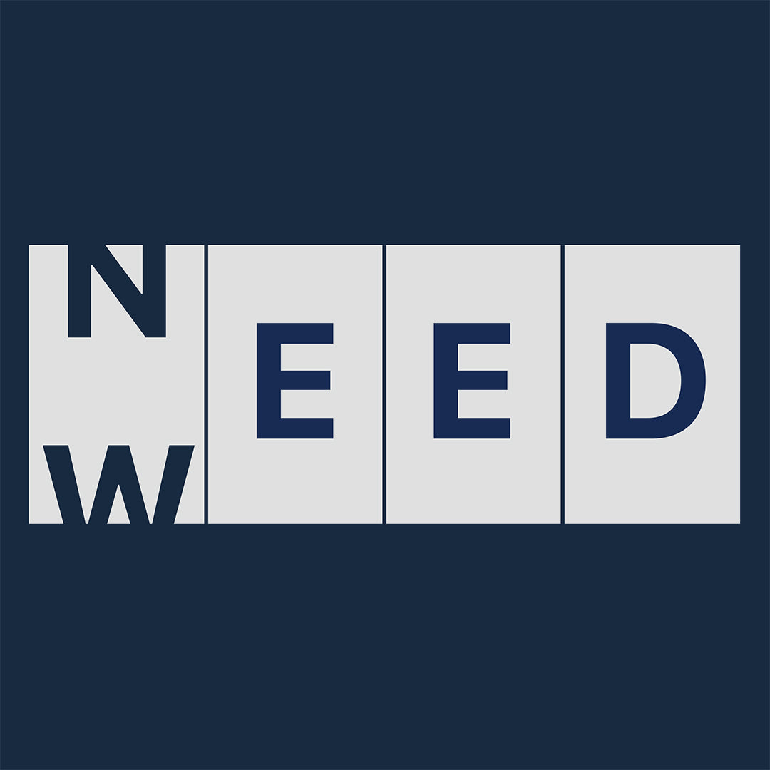 'Need Weed' - Women Oversized Navy Blue T-shirt