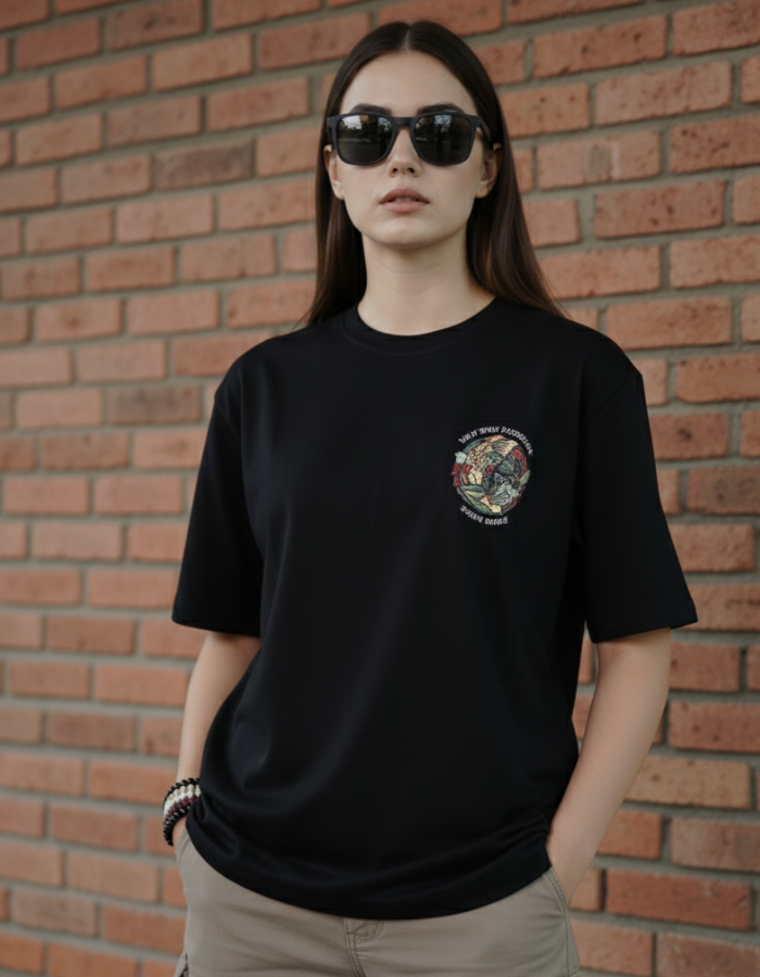 Pink Floyd - Women Oversized Black T-shirt