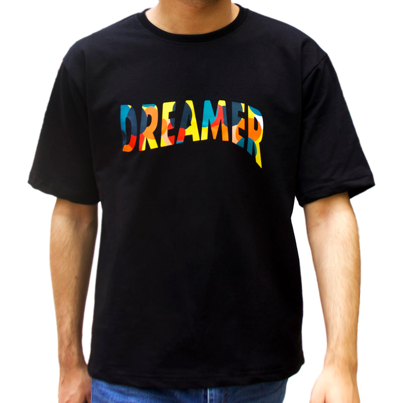 Dreamer - Women Oversized Black T-Shirt
