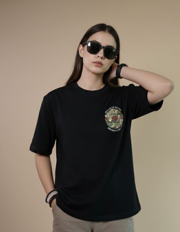 Pink Floyd - Women Oversized Black T-shirt