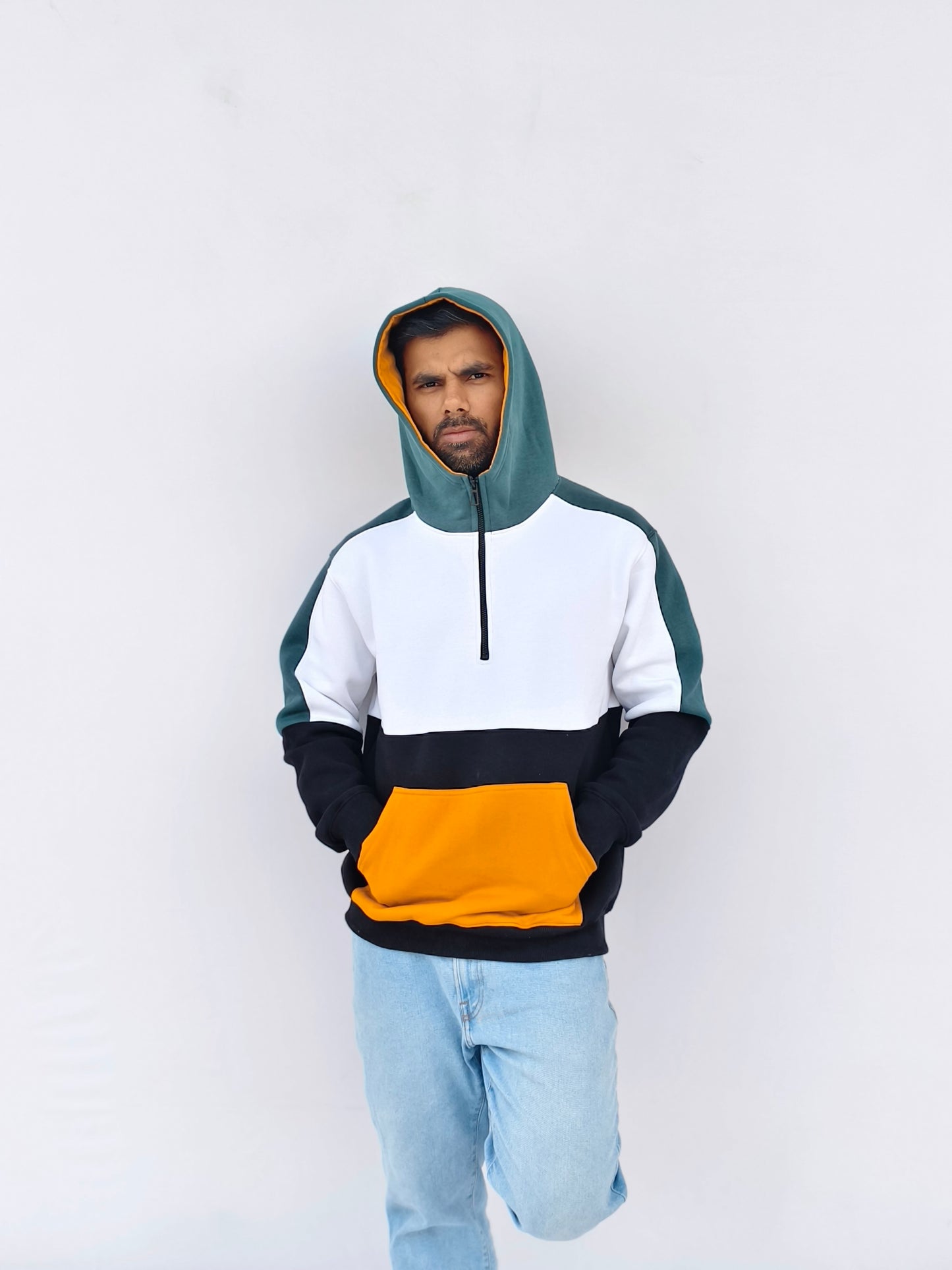 silly panda men hoodies