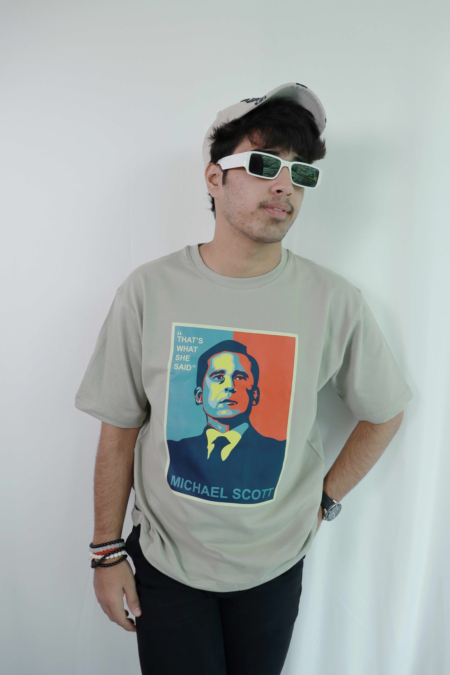 Michael Scott - 'That's What She Said' Men Oversized Grey T-shirt